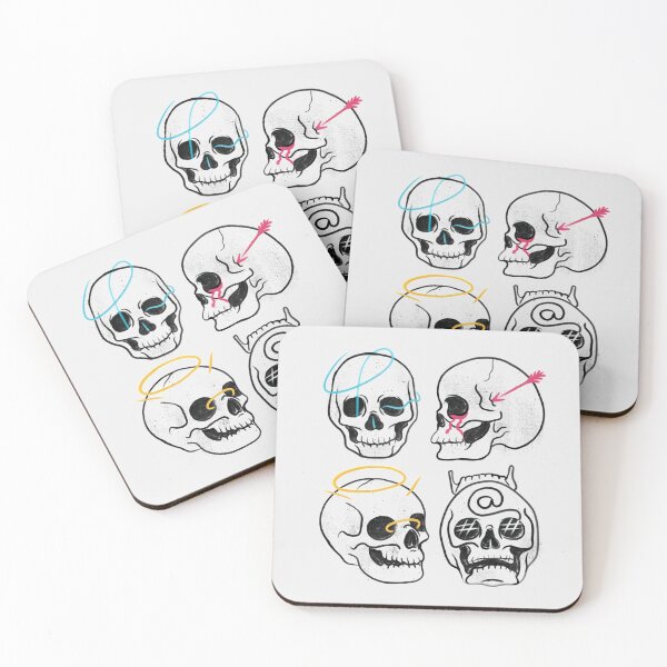 Item preview, CMYK Skulls - Creative illustration for Artists, Designers, Illustrators and Creators designed and sold by vectoprints.