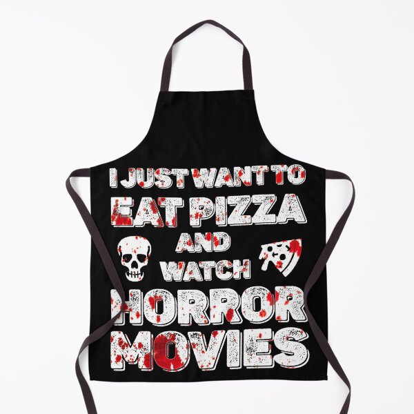 Item preview, I just want to eat pizza and watch horror movies - halloween designed and sold by hasbeenz.