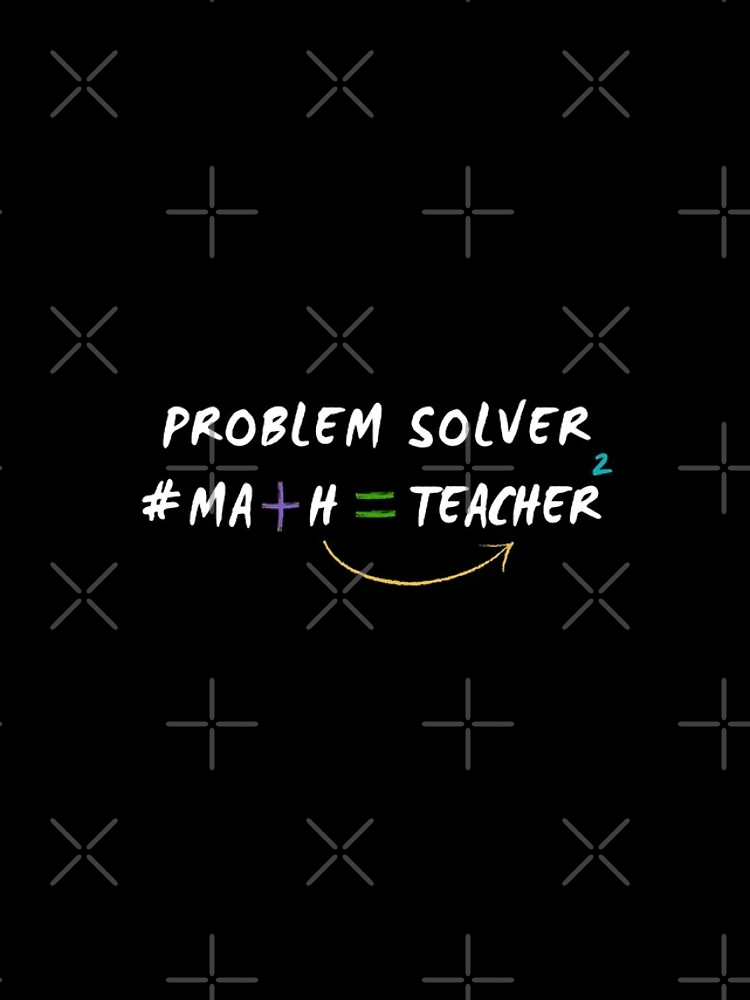Thumbnail 4 of 4, iPhone Case, Problem Solver #Math Teacher designed and sold by Creatoe.
