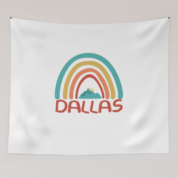 Item preview, Dallas Retro Vintage Rainbow- Dallas Texas Mountain Souvenir - Gift - Hometown - Hiking - Nature designed and sold by HappyTees Lab.