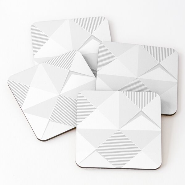 Item preview, Geometric White Pattern designed and sold by FladsynnDesigns.