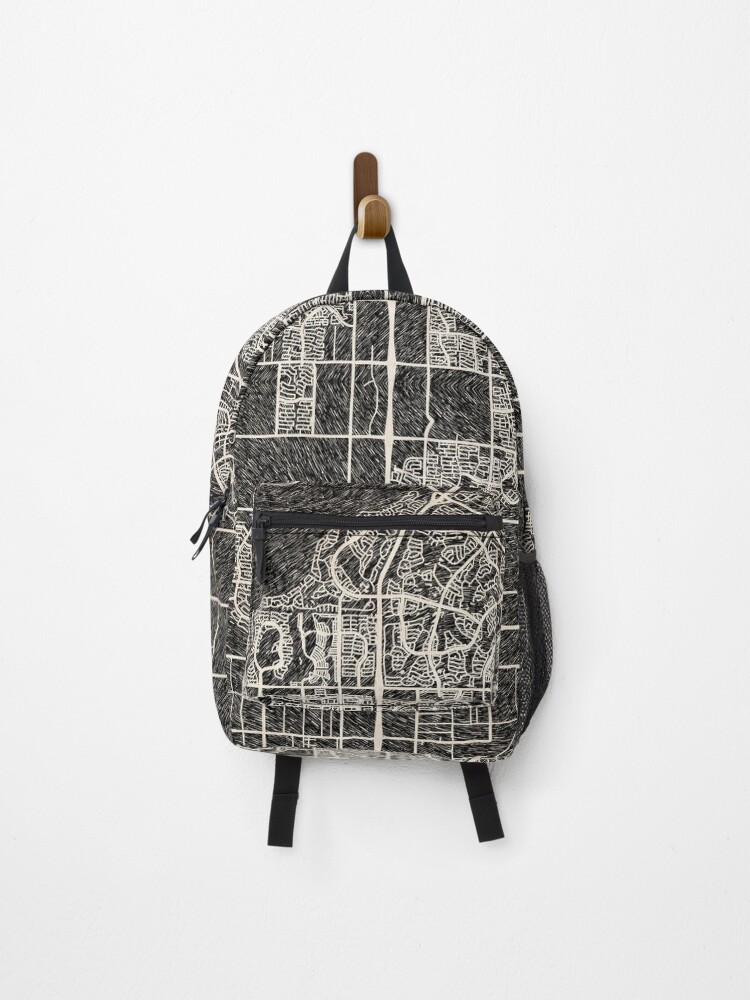 Thumbnail 1 of 3, Backpack, Peoria map Arizona Ink lines designed and sold by InkMaps.