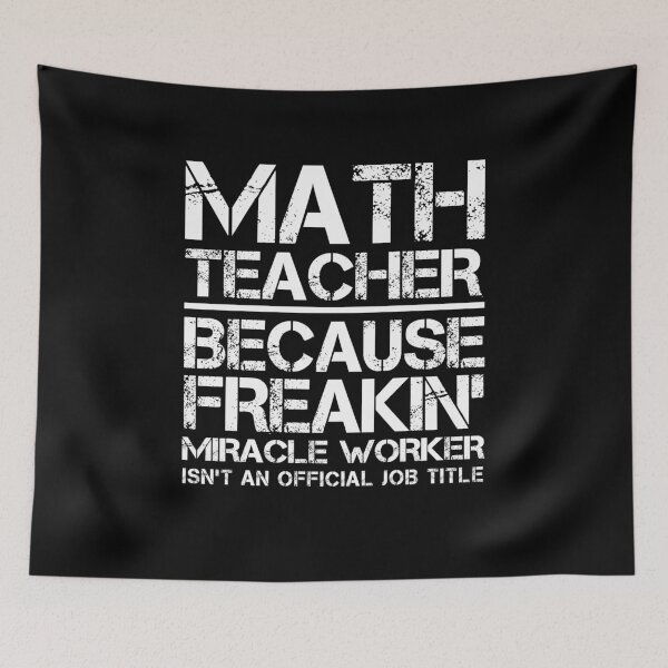 Item preview, Math Teacher Miracle Worker designed and sold by clickmostro.