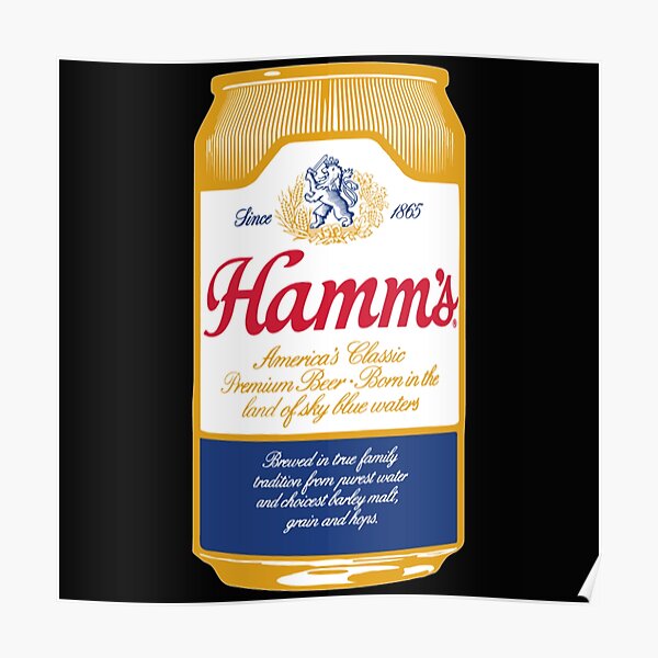 10 x 14.8 inches HAMM'S BEER Baseball Poster 