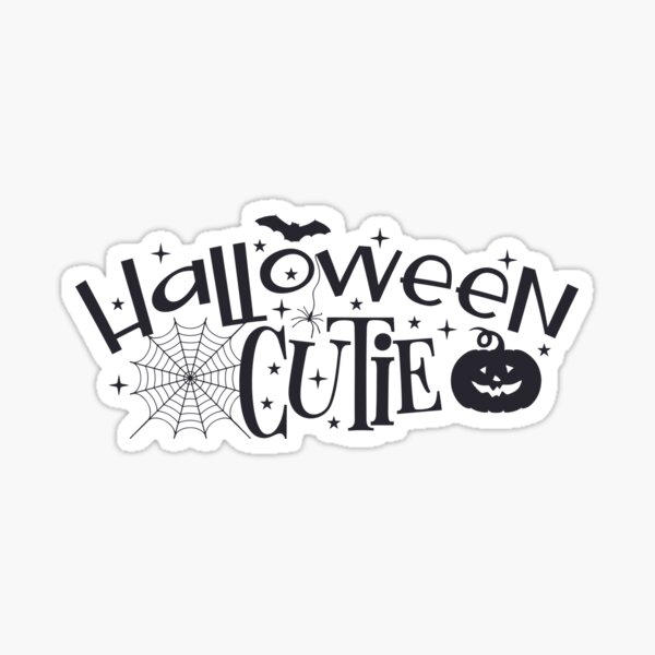 Halloween Cutie Pumpkin Face  Sticker