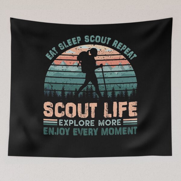 Item preview, Eat Sleep Scout Repeat - Funny Scouting designed and sold by Rebeccalona85.
