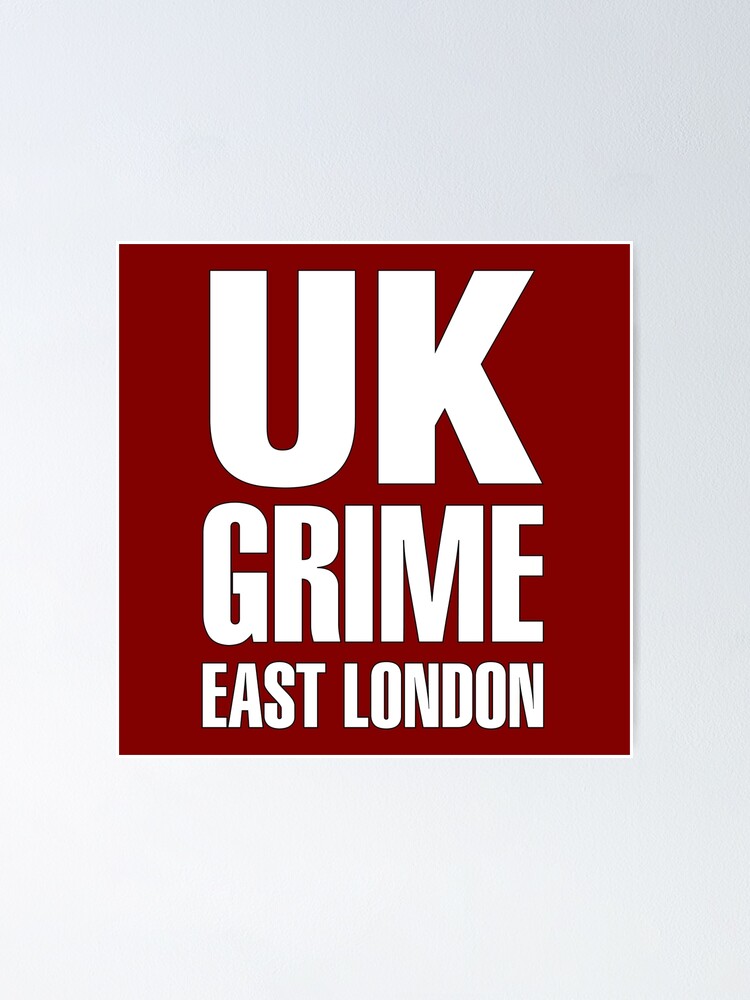 "UK grime (white)" Poster by shviala Redbubble