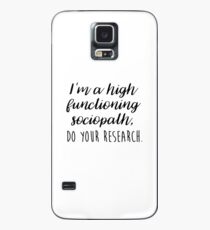 Sherlock - Ich bin ein hoch funktionierender Soziopath Hülle & Klebefolie für Samsung Galaxy