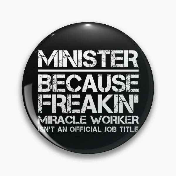 Item preview, Minister Miracle Worker designed and sold by clickmostro.