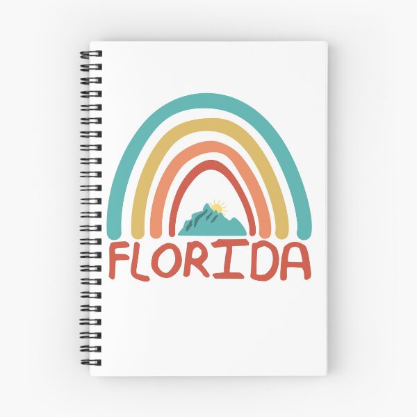 Item preview, Florida Retro Vintage Rainbow - Florida Mountain Souvenir - Gift - Hometown - Hiking - Nature designed and sold by HappyTees Lab.