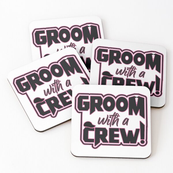 Item preview, Groom with a Crew, funny stag-do phrase, Black T-Shirt, Wedding Bachelor, Best man, Ushers designed and sold by Harlake.