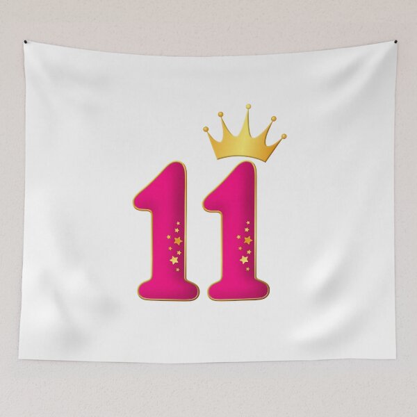 Item preview, 11 Years Old, Birthday party design for girls. 11 and crown designed and sold by iclipart.