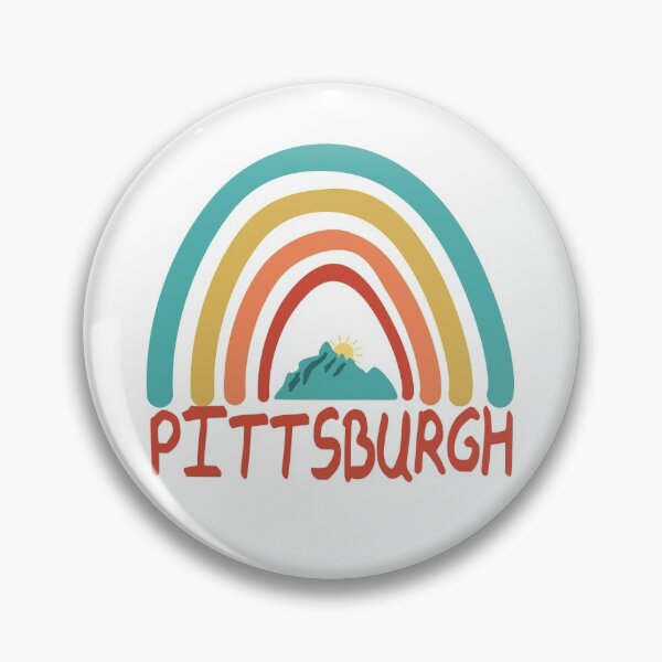 Item preview, Pittsburgh Retro Vintage Rainbow - Pittsburgh Pennsylvania Mountain Souvenir - Gift - Hometown - Hiking - Nature designed and sold by HappyTees Lab.