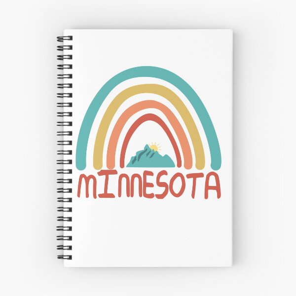 Item preview, Minnesota Retro Vintage Rainbow - Minnesota Mountain Souvenir - Gift - Hometown - Hiking - Nature designed and sold by HappyTees Lab.