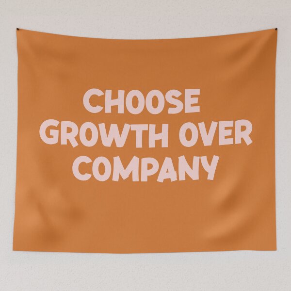 Item preview, Choose growth over company designed and sold by PeachyLitchi.