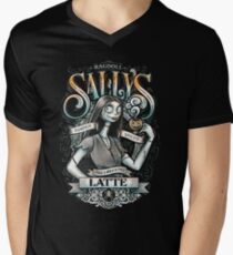 Camiseta de cuello en V Sallys Pumpkin Spiced Latte
