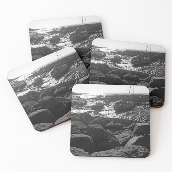 Item preview, Boats on the mud at low tide, Clevedon Pill, Somerset designed and sold by CloneDigitalArt.