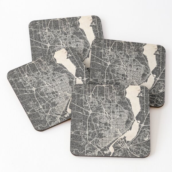 Item preview, Peoria map Illinois Ink lines designed and sold by InkMaps.
