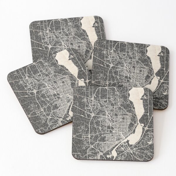 Item preview, Peoria map Illinois Ink lines 2 designed and sold by InkMaps.