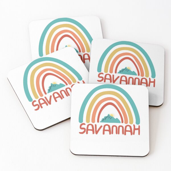 Item preview, Savannah Retro Vintage Rainbow - Savannah Georgia Mountain Souvenir - Gift - Hometown - Hiking - Nature designed and sold by HappyTees Lab.
