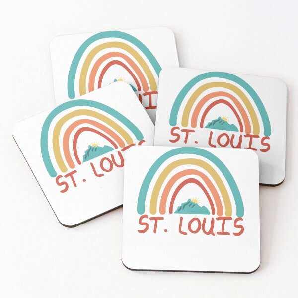 Item preview, St. Louis Retro Vintage Rainbow - St. Louis Missouri Mountain Souvenir - Gift - Hometown - Hiking - Nature designed and sold by HappyTees Lab.