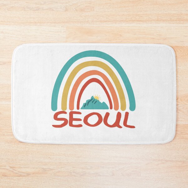 Item preview, Seoul Retro Vintage Rainbow - Seoul Mountain Souvenir - Gift - Hometown - Hiking - Nature designed and sold by HappyTees Lab.
