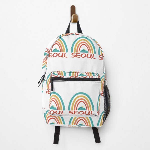 Item preview, Seoul Retro Vintage Rainbow - Seoul Mountain Souvenir - Gift - Hometown - Hiking - Nature designed and sold by HappyTees Lab.