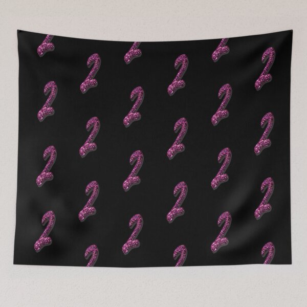 Item preview, Number Two 2nd Birthday Date Age Numbers designed and sold by GlamourChick.