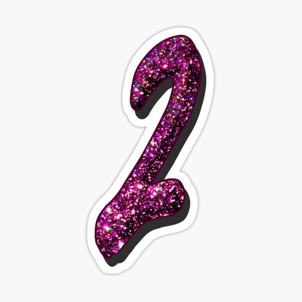 Glitter Number Stickers for Sale