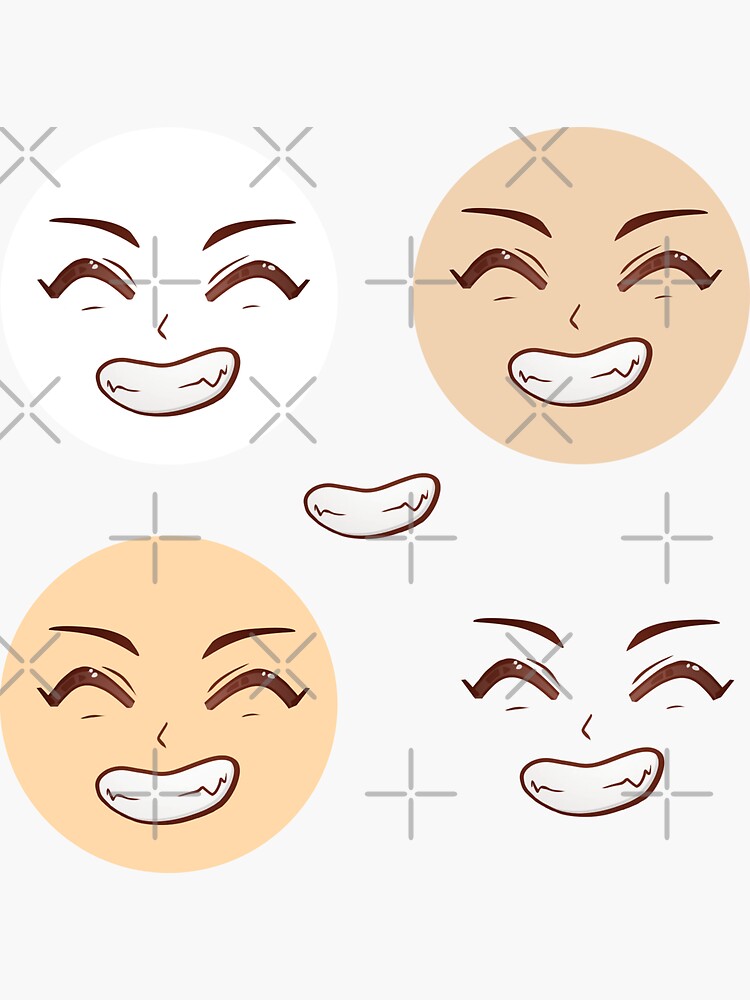Anime happy face manga laugh' Sticker