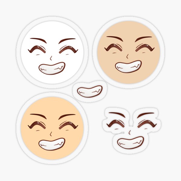 Anime happy face manga laugh' Sticker