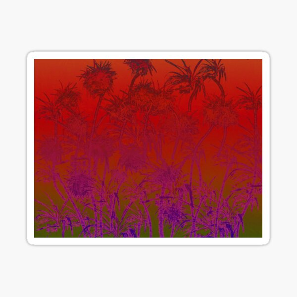 Sword Grass Flowers Sticker For Sale By Tinajostdesigns Redbubble