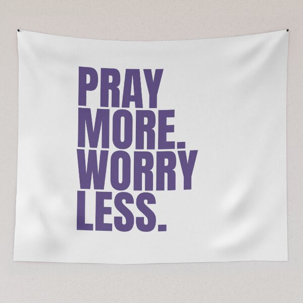 Item preview, Pray more worry less designed and sold by Cattigal.
