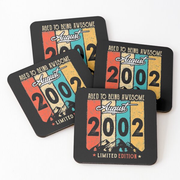 Item preview, 19 Year Old Retro Vintage August 2002 Funny 19th Birthday Premium  designed and sold by FidelmaShop.