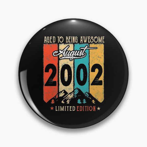 Item preview, 19 Year Old Retro Vintage August 2002 Funny 19th Birthday Premium  designed and sold by FidelmaShop.