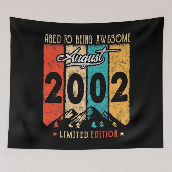Item preview, 19 Year Old Retro Vintage August 2002 Funny 19th Birthday Premium  designed and sold by FidelmaShop.