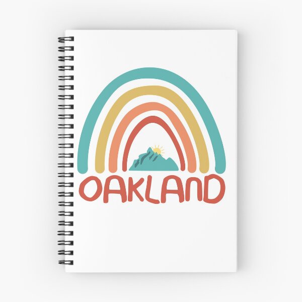 Item preview, Oakland Retro Vintage Rainbow - Oakland California Mountain Souvenir - Gift - Hometown - Hiking - Nature designed and sold by HappyTees Lab.