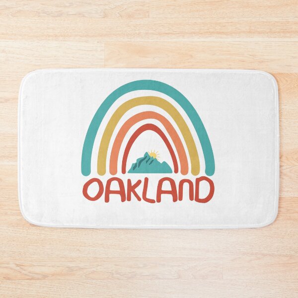 Item preview, Oakland Retro Vintage Rainbow - Oakland California Mountain Souvenir - Gift - Hometown - Hiking - Nature designed and sold by HappyTees Lab.
