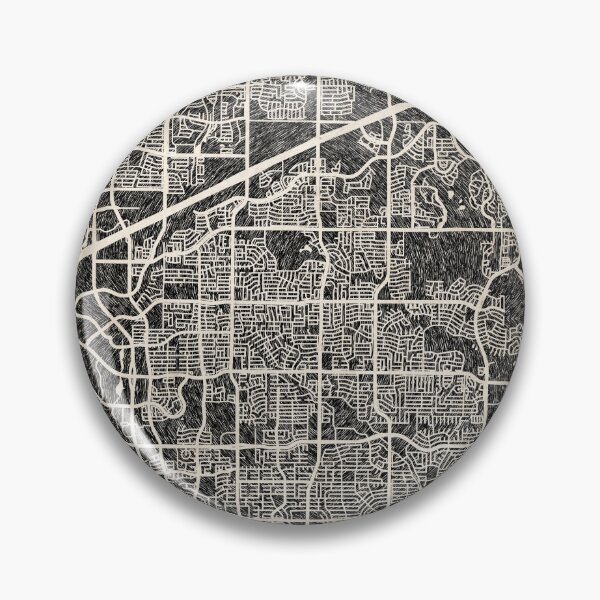 Item preview, Plano map Texas Ink lines 2 designed and sold by InkMaps.