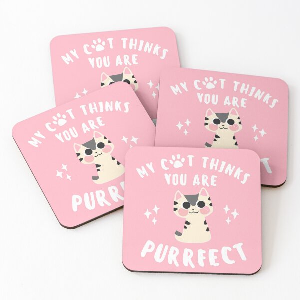 Item preview, My cat thinks you are purrfect | cute tortiseshell cat lover sticker designed and sold by Canfy Girl.