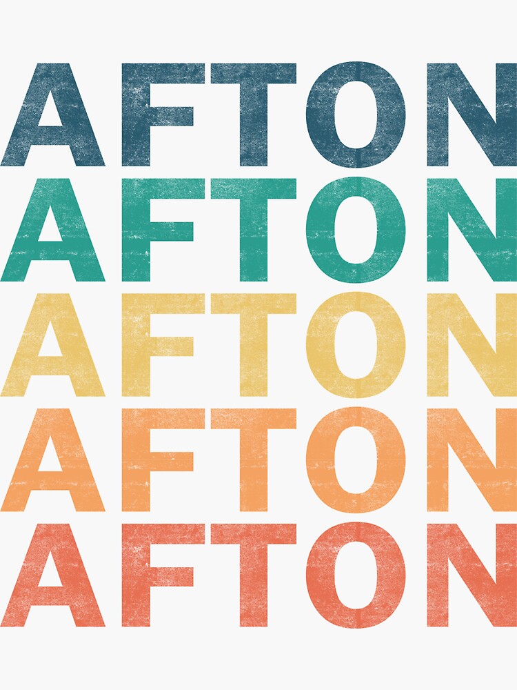 "Afton Name T Shirt Afton Vintage Retro Afton Name Gift Item Tee