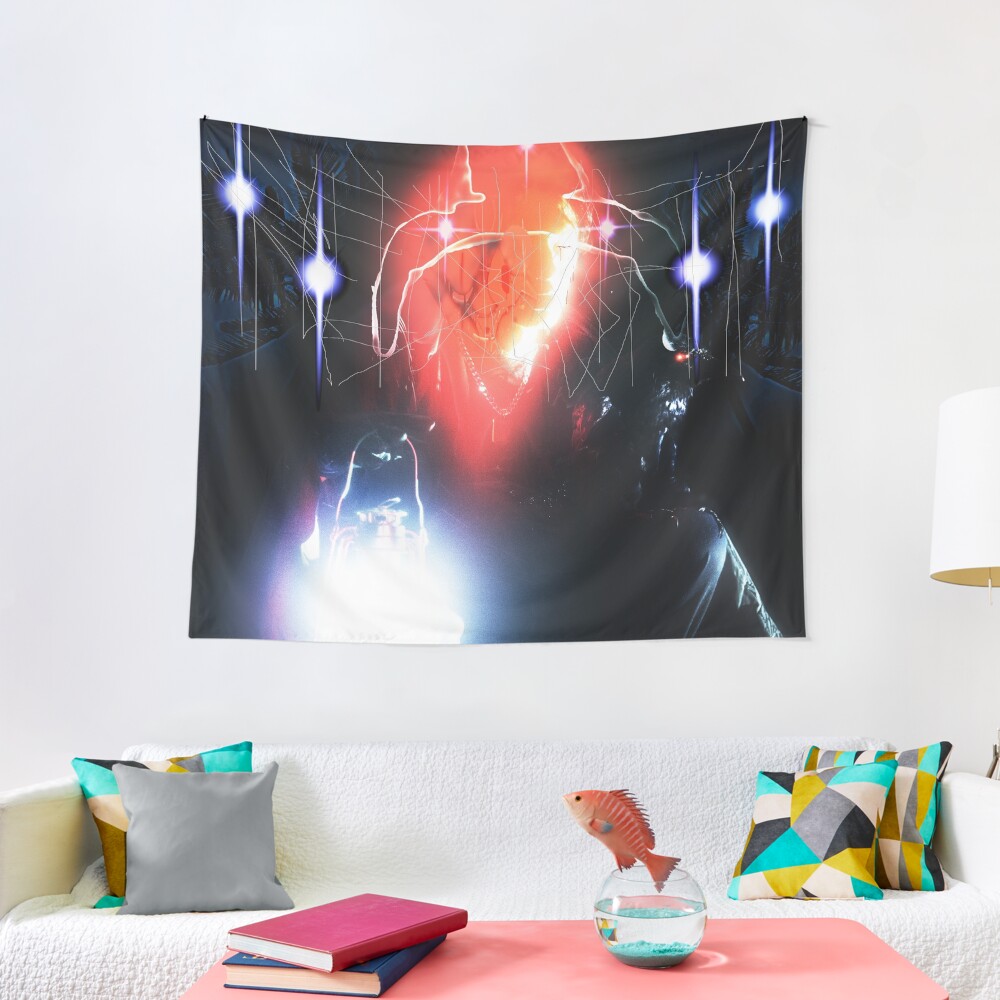 "Red Light HQ bladee album cover" Tapestry for Sale by charmeur Redbubble