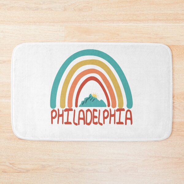 Item preview, Philadelphia Retro Vintage Rainbow - Philadelphia Pennsylvania Mountain Souvenir - Gift - Hometown - Hiking - Nature designed and sold by HappyTees Lab.