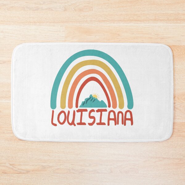 Item preview, Louisiana Retro Vintage Rainbow - Louisiana Mountain Souvenir - Gift - Hometown - Hiking - Nature designed and sold by HappyTees Lab.