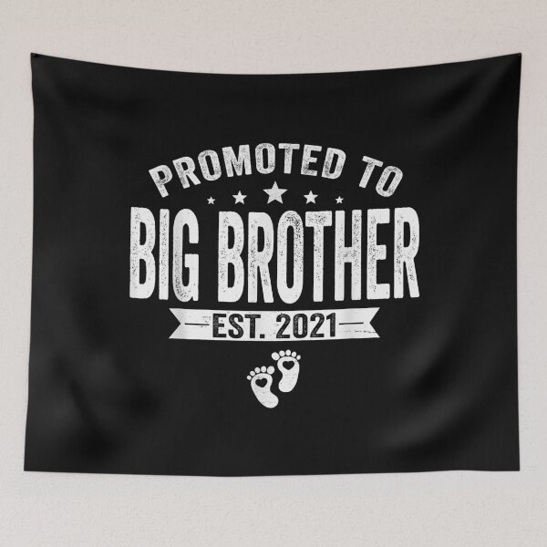 Item preview, Promoted To Big Brother Est 2021 Tee Retro Fathers Day Gift T-Shirt designed and sold by LanPhan.