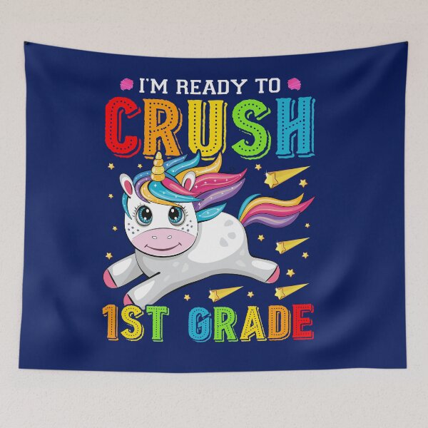 Item preview, I'm Ready To Crush 1st Grade Tee Unicorn Gifts Kids designed and sold by TrenddyArts.