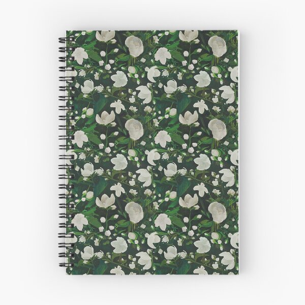 Item preview, greenery pattern with jasmine flowers designed and sold by rudakropka.