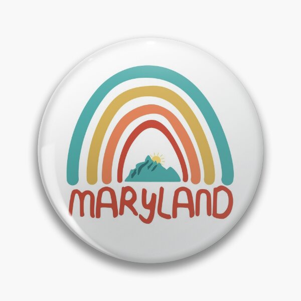Item preview, Maryland Retro Vintage Rainbow - Maryland Mountain Souvenir - Gift - Hometown - Hiking - Nature designed and sold by HappyTees Lab.