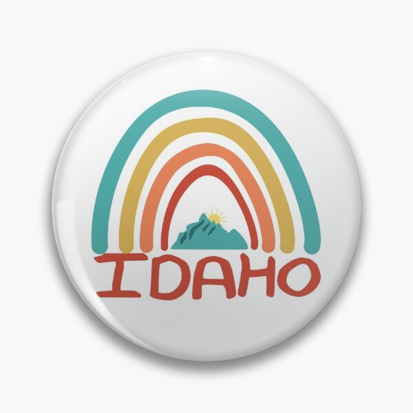 Item preview, Idaho Retro Vintage Rainbow - Idaho Mountain Souvenir - Gift - Hometown - Hiking - Nature designed and sold by HappyTees Lab.