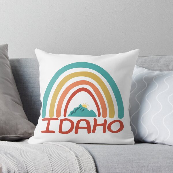 Item preview, Idaho Retro Vintage Rainbow - Idaho Mountain Souvenir - Gift - Hometown - Hiking - Nature designed and sold by HappyTees Lab.